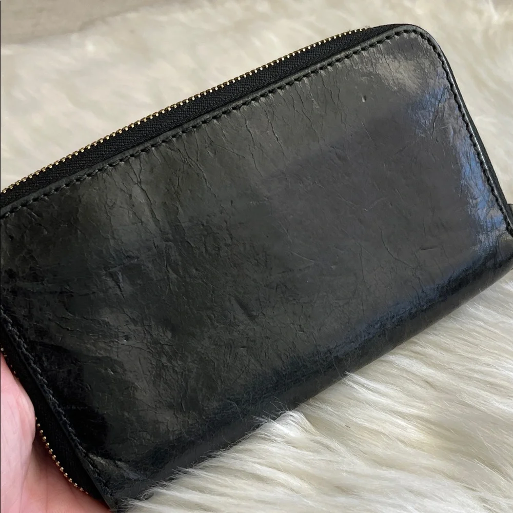 Chic Chloe Black Leather Long Wallet - Picture 7 of 14